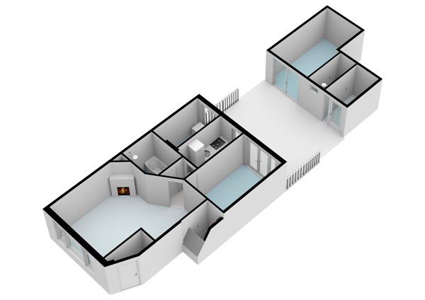 Floorplan - Woestduinstraat 144h, 1059 SZ Amsterdam